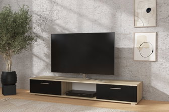 TV stolík Silena (dub sonoma + čierna matná)