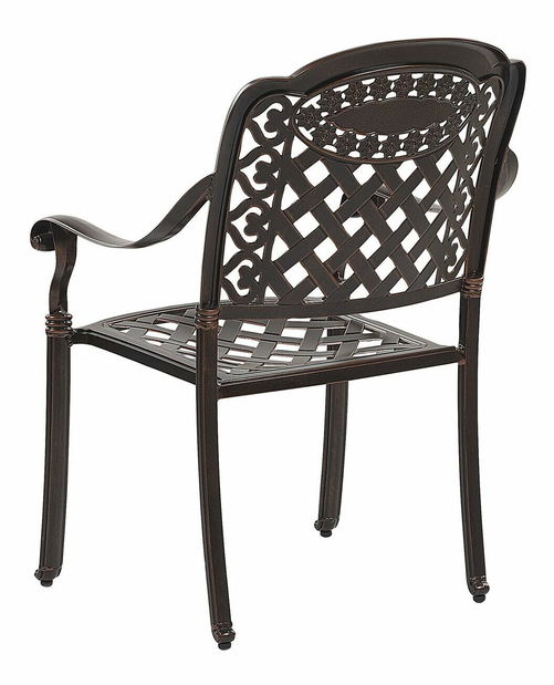 Set 4 buc. scaune de grădină MENEF (maro închis)