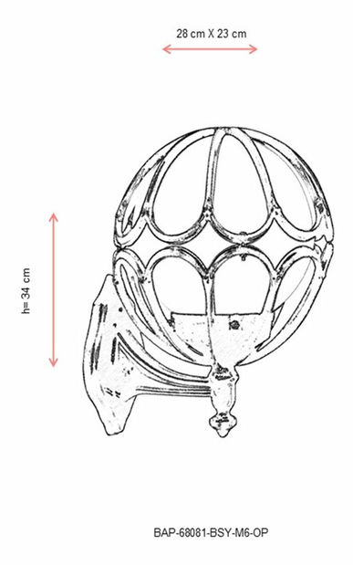 Kültéri fali lámpa Bartosz (fekete + fehér)
