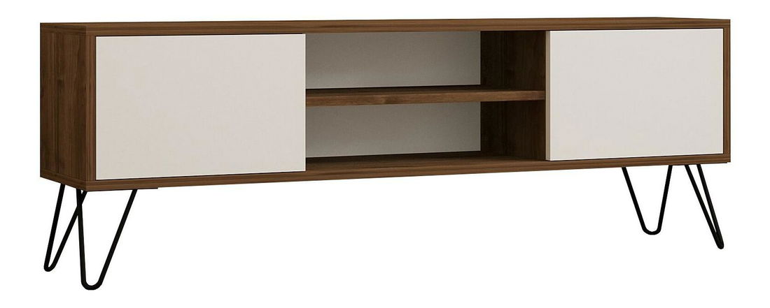 TV stolić/ormarić Donoko (orah + bijela)