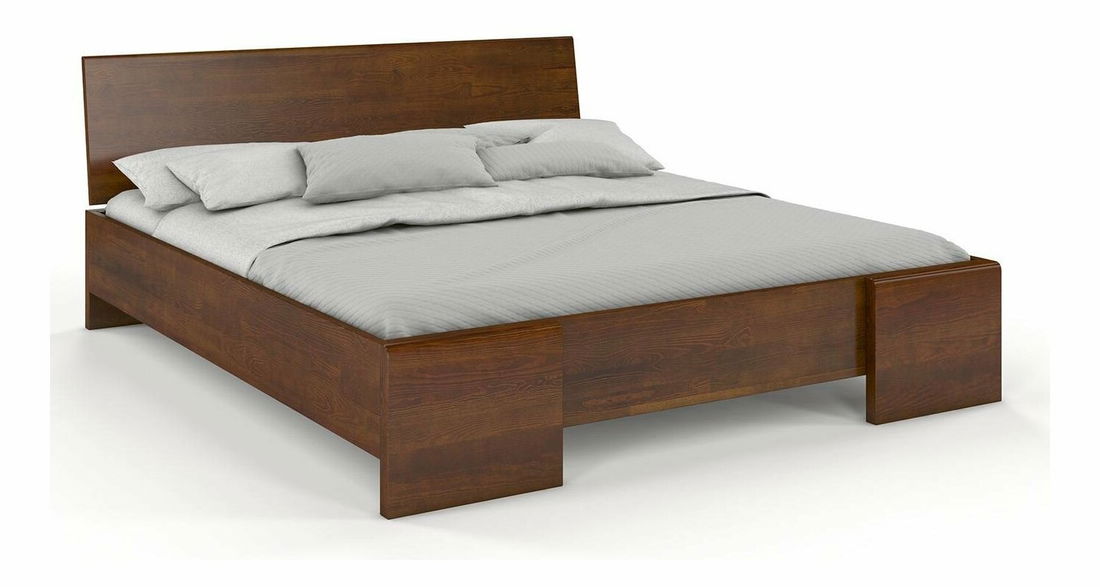 Manželská posteľ 160 cm Naturlig Blomst High (borovica) (s roštom)