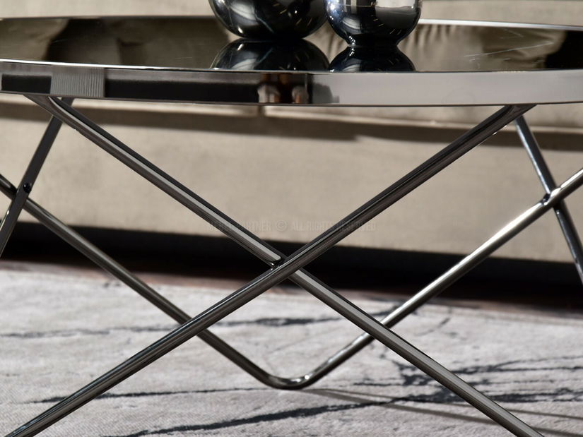 Măsuță de cafea Armin Xl (marmură neagră + negru)