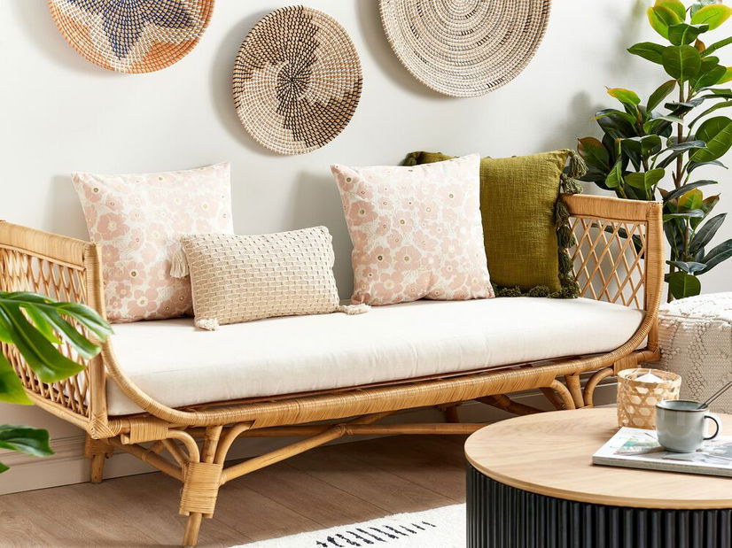 Set 2 buc perne decorative 45 x 45 cm Trite (roz)