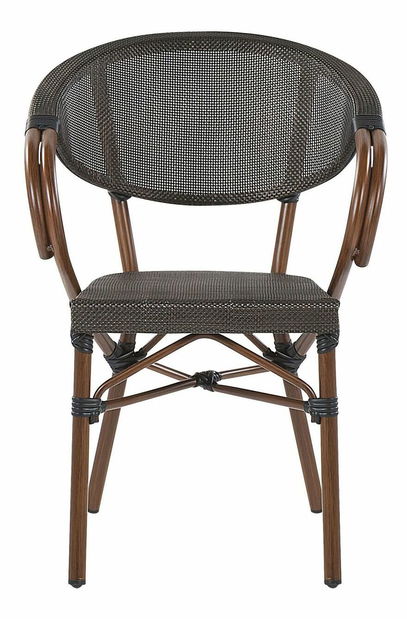 Set 4 ks. záhradných stoličiek Carlene (sivá)