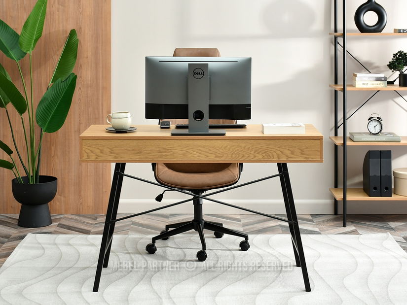 PC stolić Gavon (crni hrast + crna)