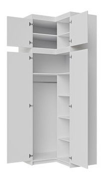Šatníková skriňa Milica (biela)