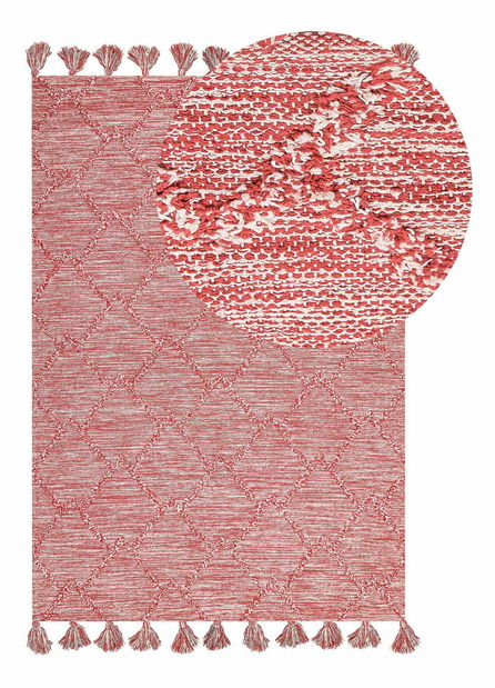 Covor 160 x 230 cm Nig (roșu)