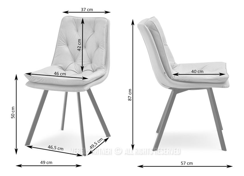 Szék Polly (bézs + fekete)