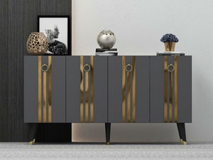 Ormarić Pometu (antracit + zlatna)