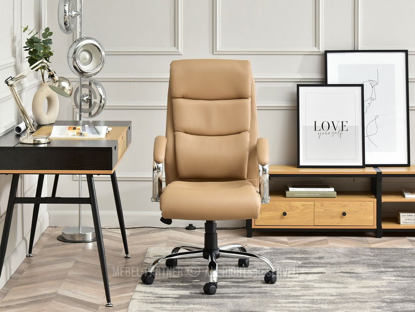 Fotoliu Luxus (bej + crom)