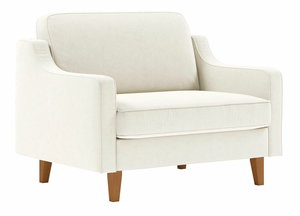 Kreslo Robia L (smotanová + orech)