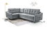 Rohová sedačka Aisha (sivá) (L)
