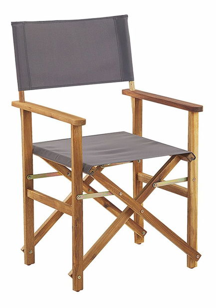 Set 2 vrtne ležaljke s rezervnim presvlakama Ciala (siva + uzorak lišća)