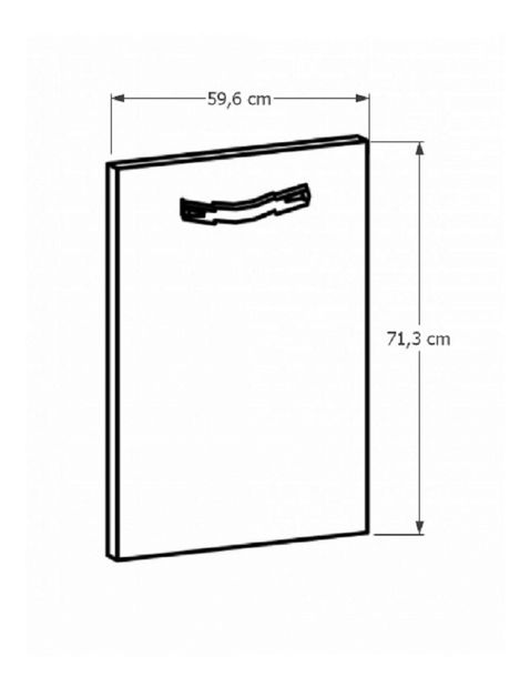 Uși pentru mașina de spălat vase, încorporată Uși 59,6X71 Sillina (sosna andersen)