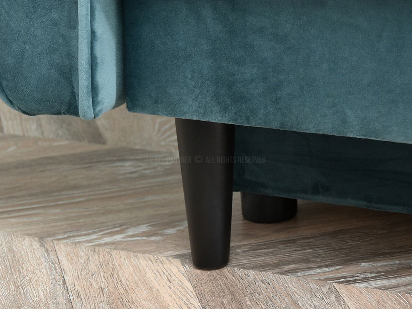 Kétszemélyes kanapé Lirica (fekete)