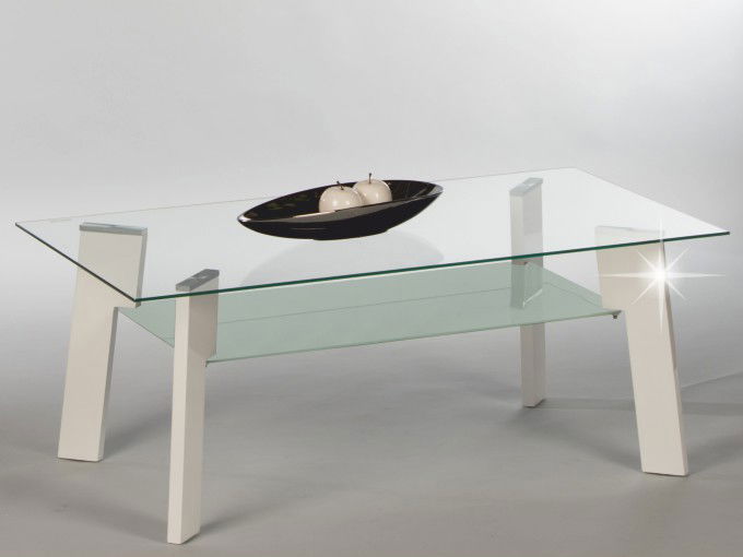 Konferenčný stolík Adelo (extra vysoký lesk biely)