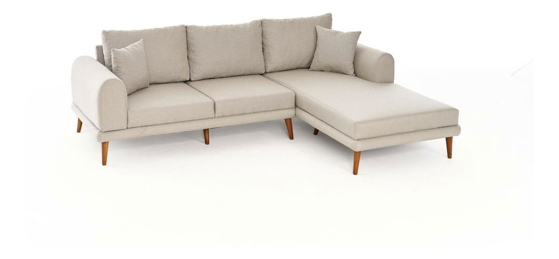 Rohová sedačka Sorenella (P) (krémová)