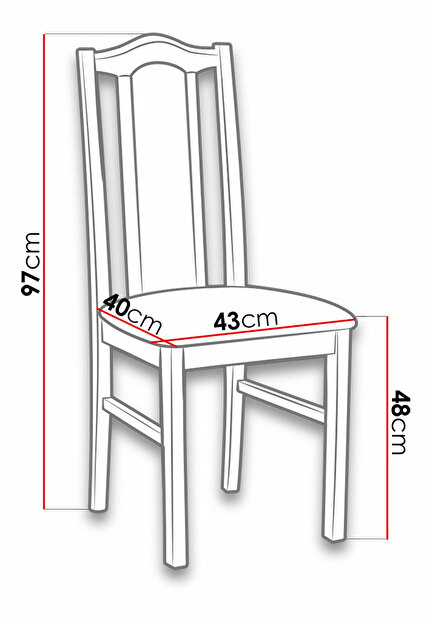 Set blagovaonskih stolica (2 kom.) Dalem II (joha + siva) *outlet moguća oštećenja