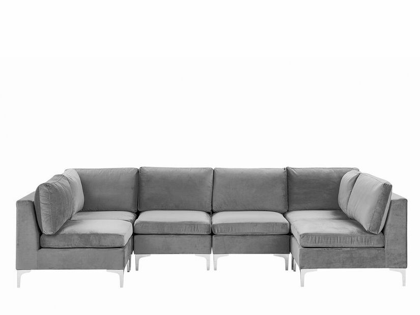 Kutna garnitura U EVENA (siva) (za 6 osoba)