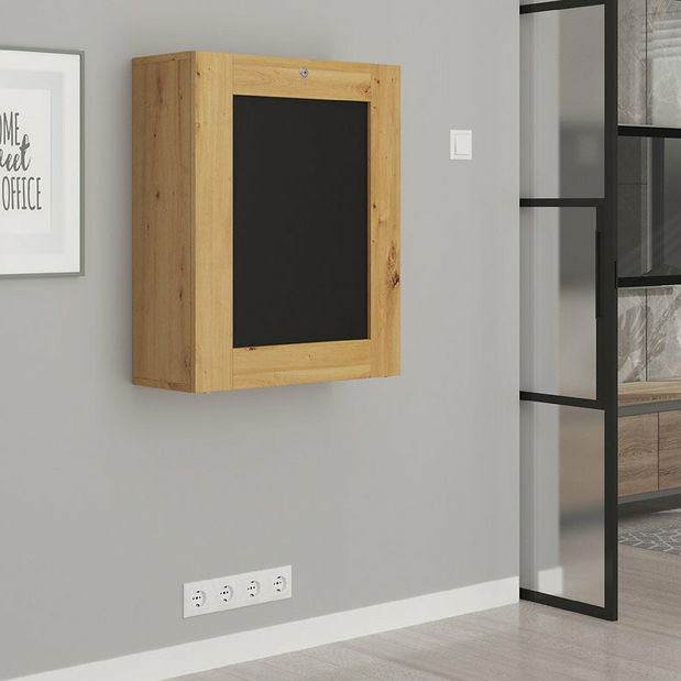 Masă extensibilă PC Till (Stejar artisan + Negru)