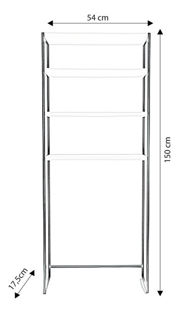 Kupaonski ormarić- Salzburg (bijela + crna) *trgovina