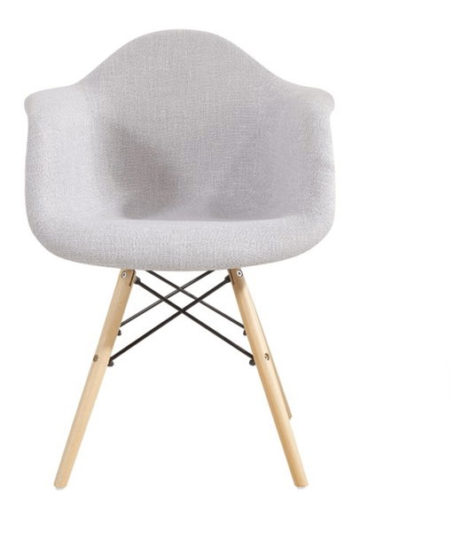 Dizajnerska fotelja Dario 2 (siva + bukva)