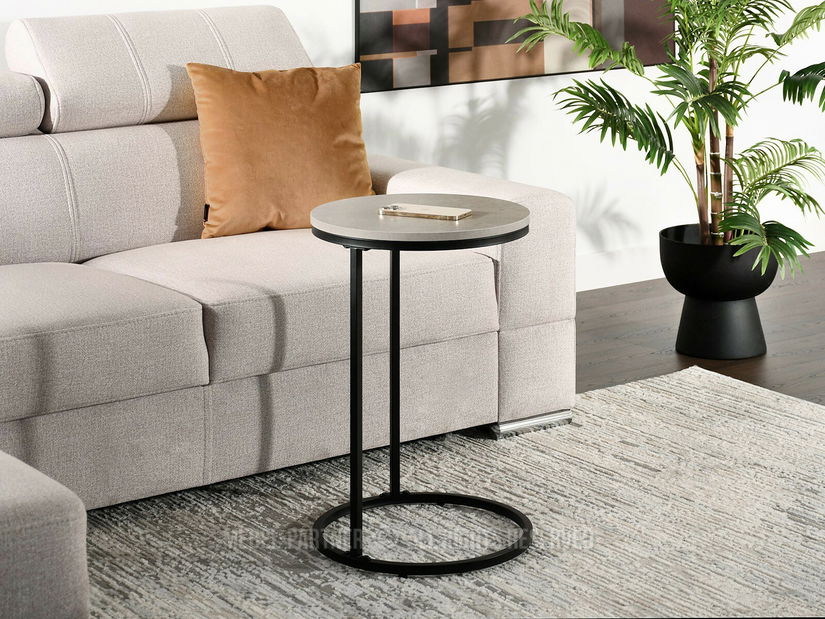 Dohányzóasztal Corden (beton + fekete)