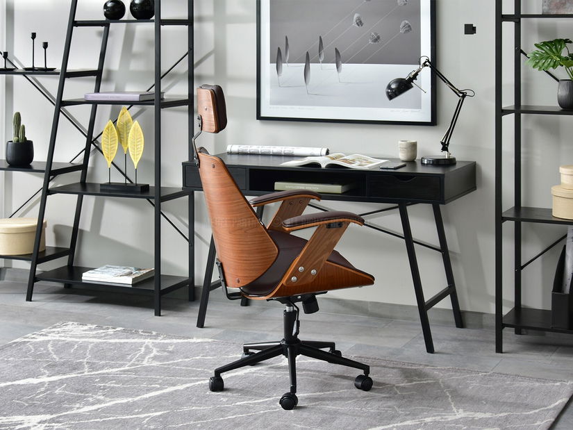 Fotelja Franc (orah + crna)