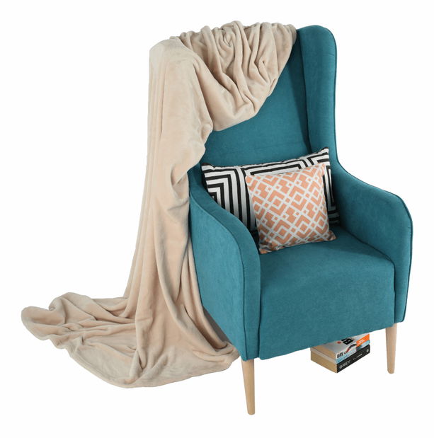 Fotoliu cu urechi Brius (turcoaz)