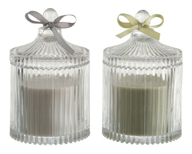 Sviečka Jolipa (11x11x17cm) (Zelená) (2ks)