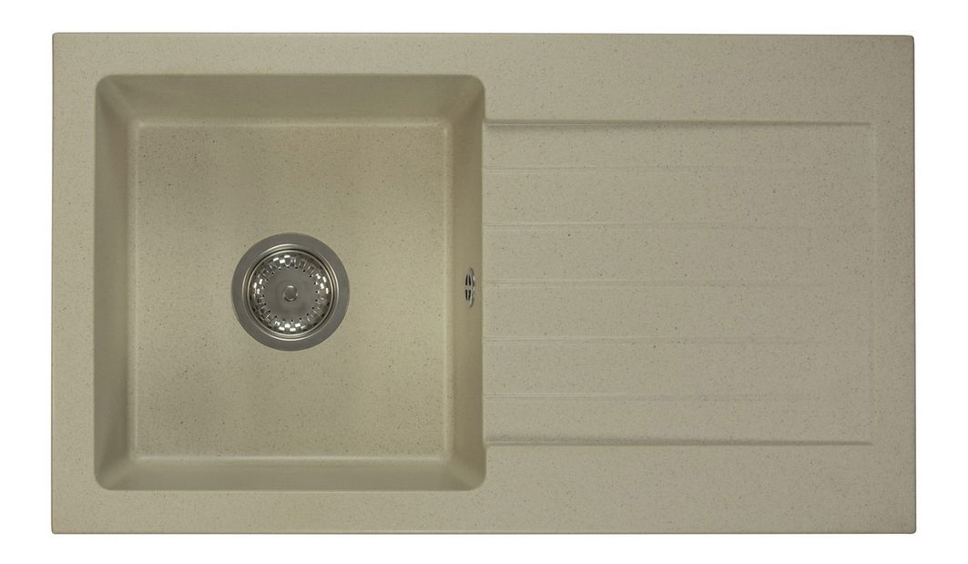 Mosogató Lemmion (bézs) (2 csaplyukkal) (J)