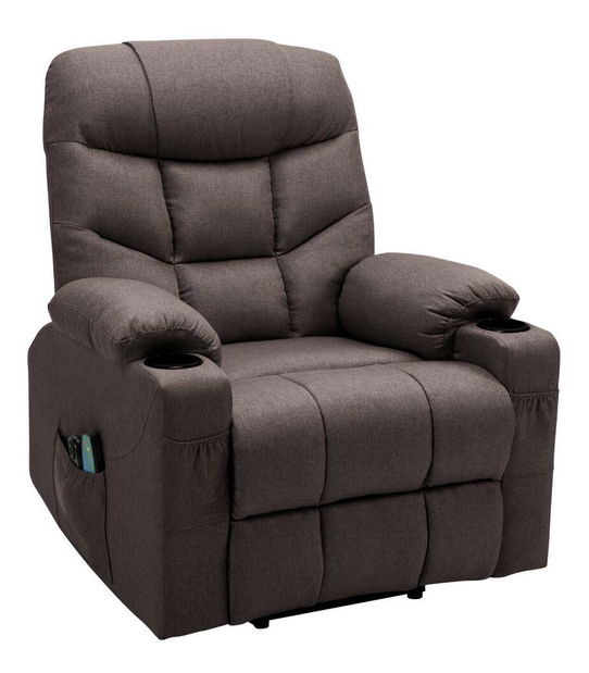 Masážne kreslo Hipocresias (hnedá) 