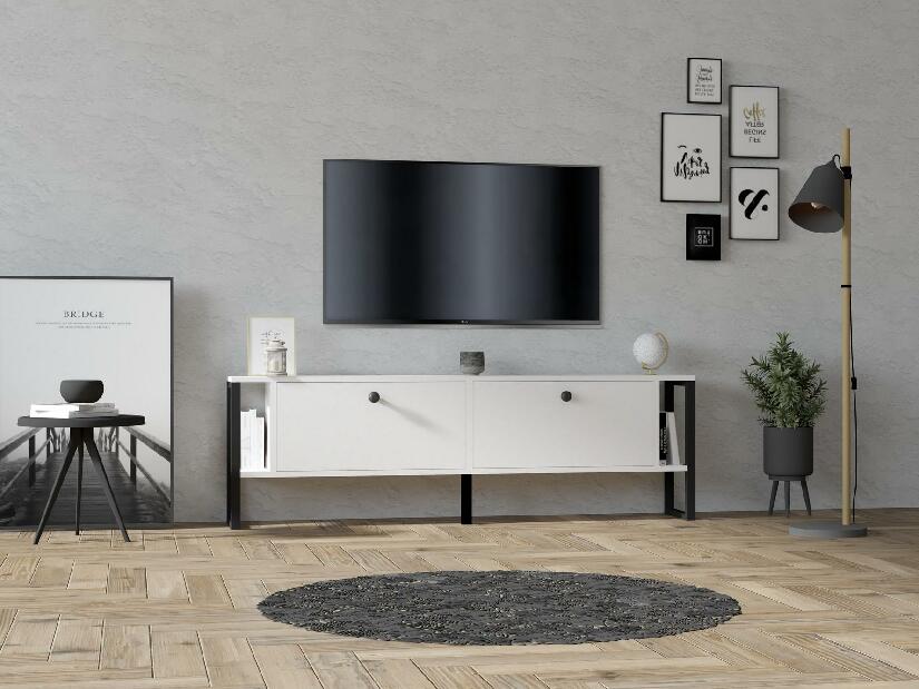 TV asztal/szekrény Satadu 3 (fehér) 