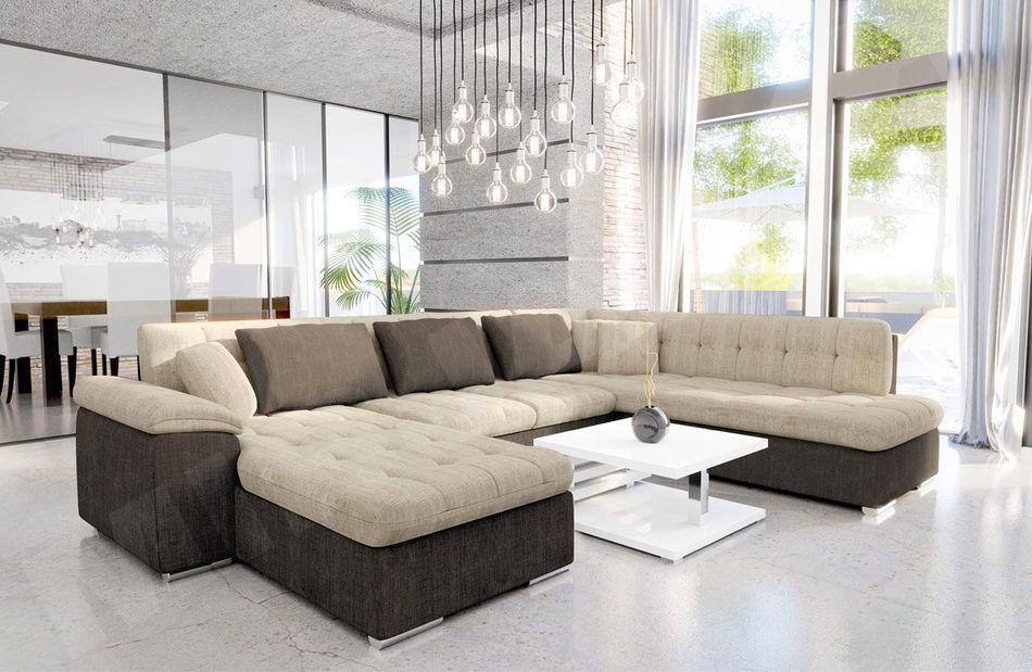 Sarok ülőgarnitúra Talia (rozsda)