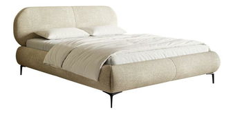 Franciaágy 180 cm Octave 180B (ágyráccsal) (bézs + fekete) 