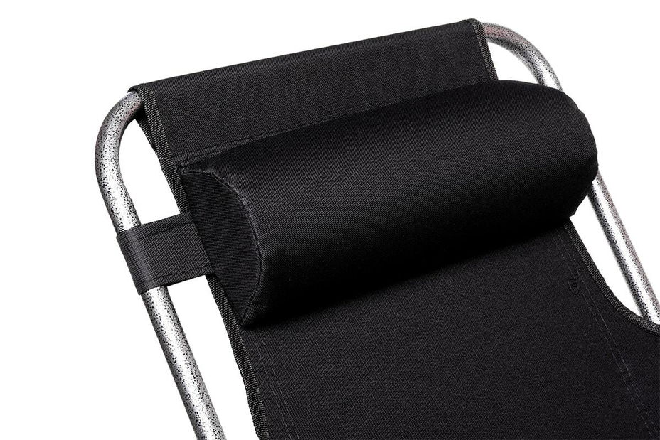 Șezlong de grădină Combei (negru)