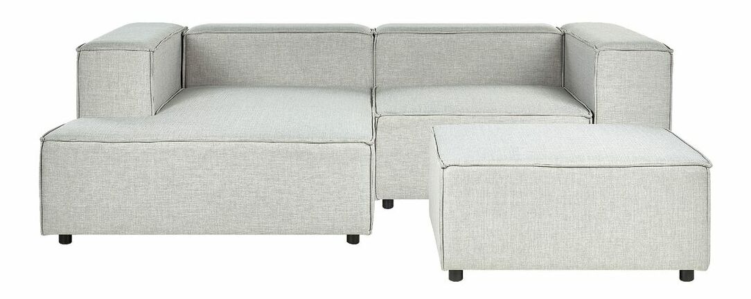 Sarok ülőgarnitúra zsámollyal Afrika (szürke) (J)