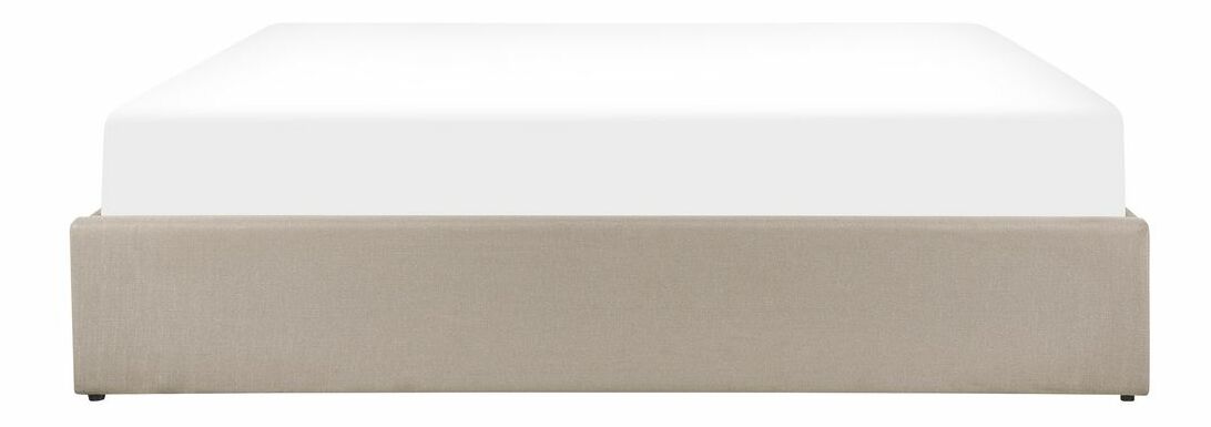 Bračni krevet 180 cm DIJON (s podnicom i prostorom za odlaganje) (bež)