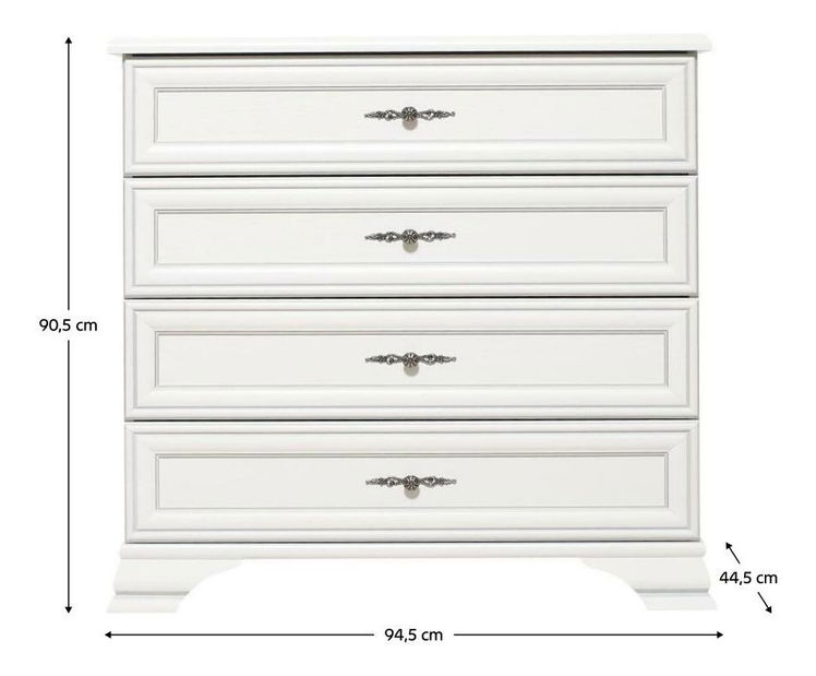 Komoda Kuito KOM4S (alpská biela)