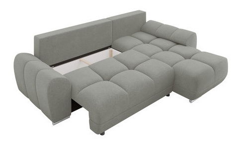 Kutna garnitura Bordie L (siva pepeljasta)