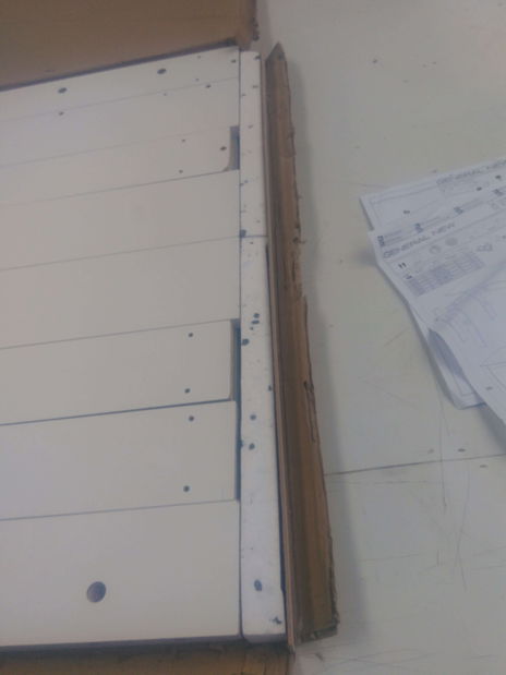 Masă de sufragerie Groot (pentru 6 persoane) (alb) *resigilat