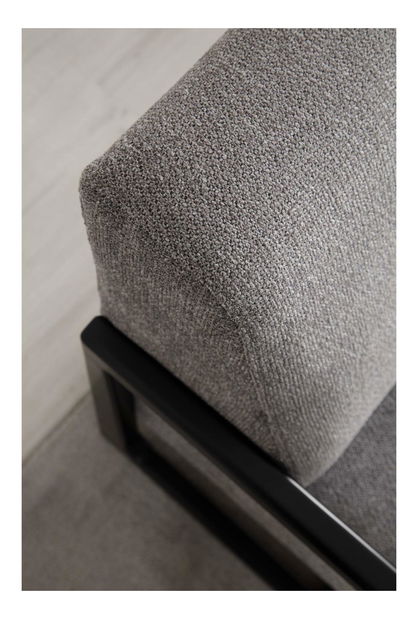 Fotel Atonetta (világosszürke + fekete)