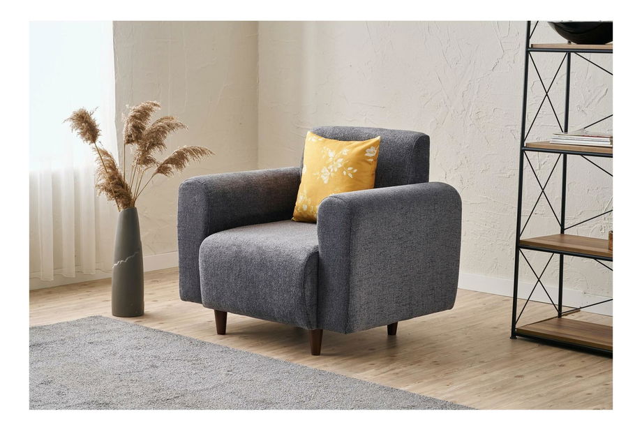 Kreslo Noyalepo C (sivá + orech)