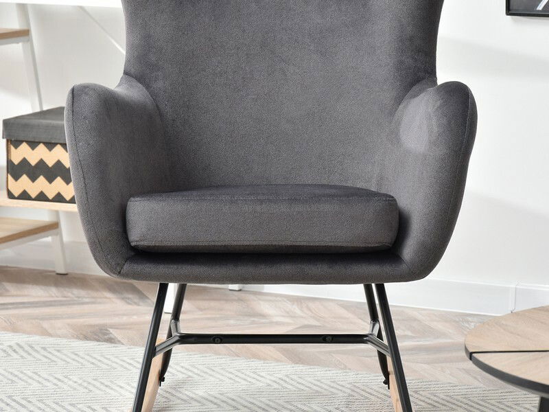 Kreslo Nesia (grafit + buk čierny)