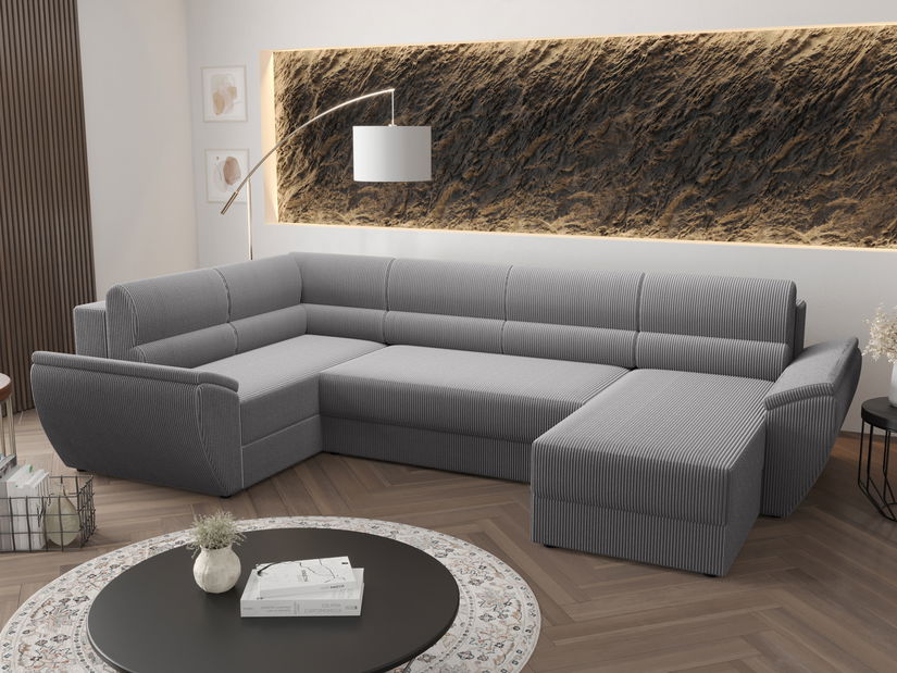 U alakú sarokkanapé Radiant Long (szürke) (B)