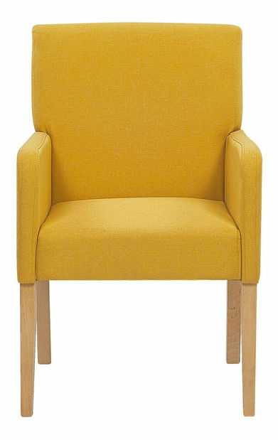 Scaun de sufragerie ROCKY (textil) (galben)