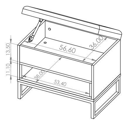 Pantofar Oliver B (Alb + Stejar artisan)