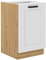 Dolná kuchynská skrinka Lucid 50 ZL 1F BB (korpus: dub artisan + front: mdf biela)