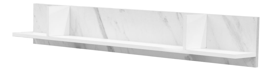 Polička Verona POL (biela + biely mramor)