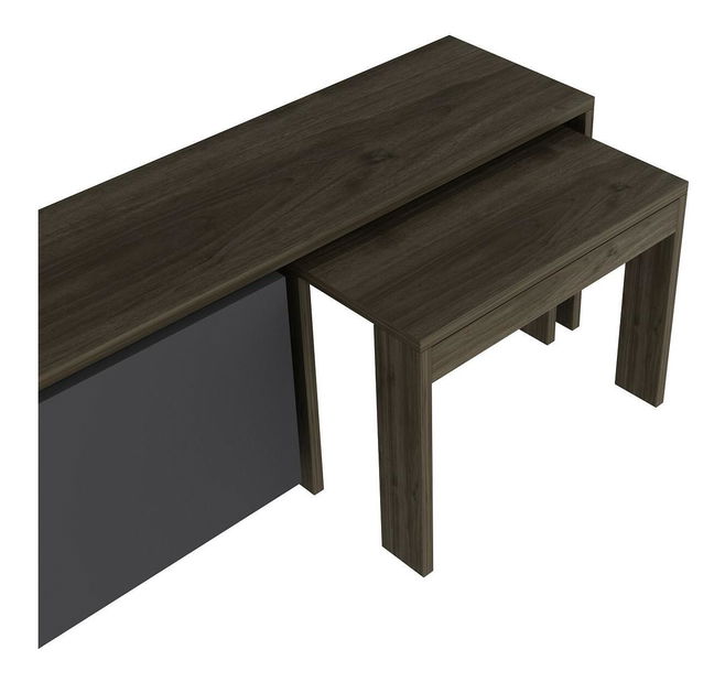 Masă TV/Dulap Ossa (antracit + Nuc) 